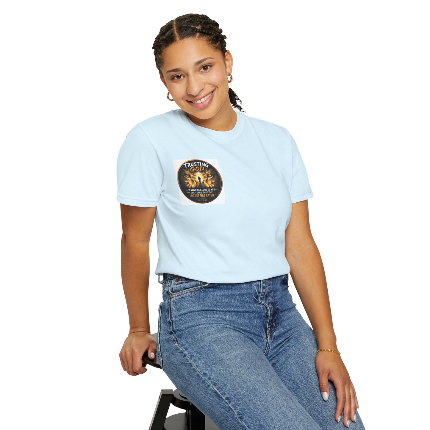 Trusting God T-Shirt — 'Walking by Faith Not by Sight' Christian Tee